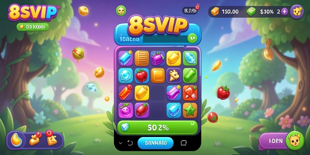 Tampilan gameplay seru di 8SVIP, cocok untuk penggemar Match-3.