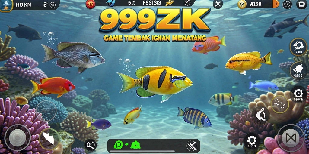 Tampilan gameplay menegangkan saat menangkap ikan.