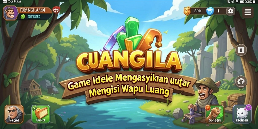 Tangkapan layar CUANGILA dengan gameplay Idle yang seru dan menarik.