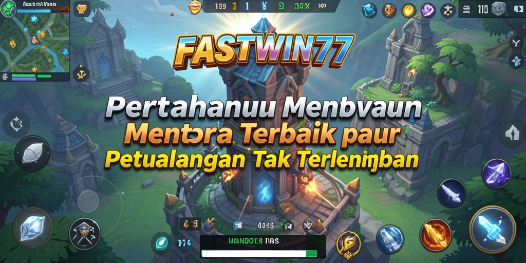 Tangkapan layar menunjukkan pertarungan seru dalam game Tower Defense.