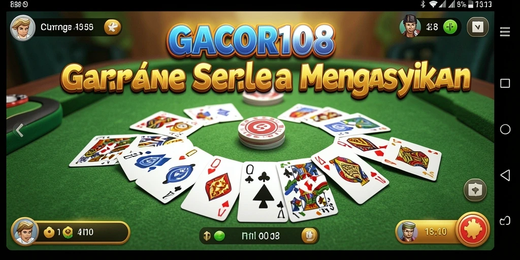 Tampilan gameplay Gaple seru di GACOR108.