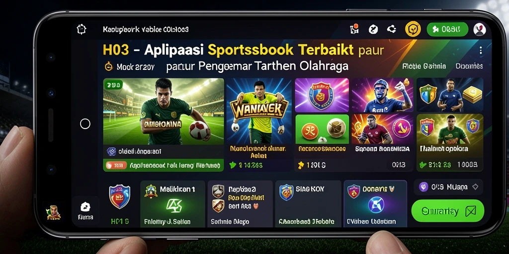 Tampilan antarmuka H03 yang menawan dan intuitif untuk taruhan olahraga.