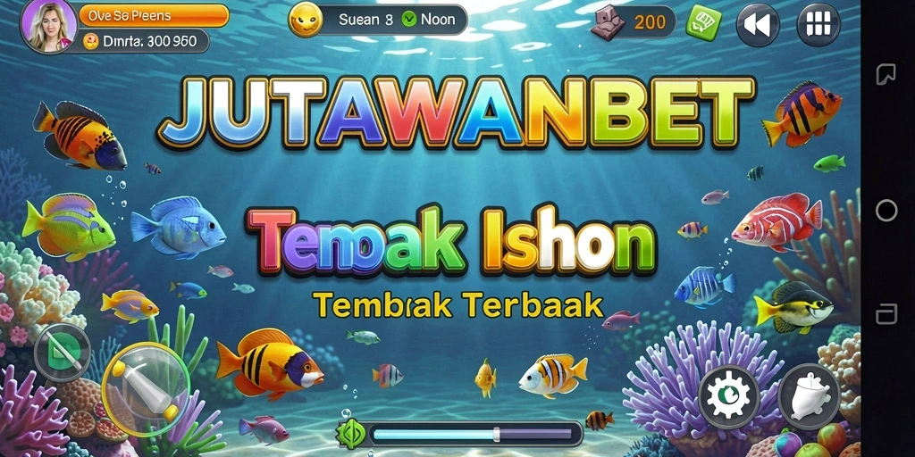 Tampilan permainan Tembak Ikan yang seru dan mengasyikkan.