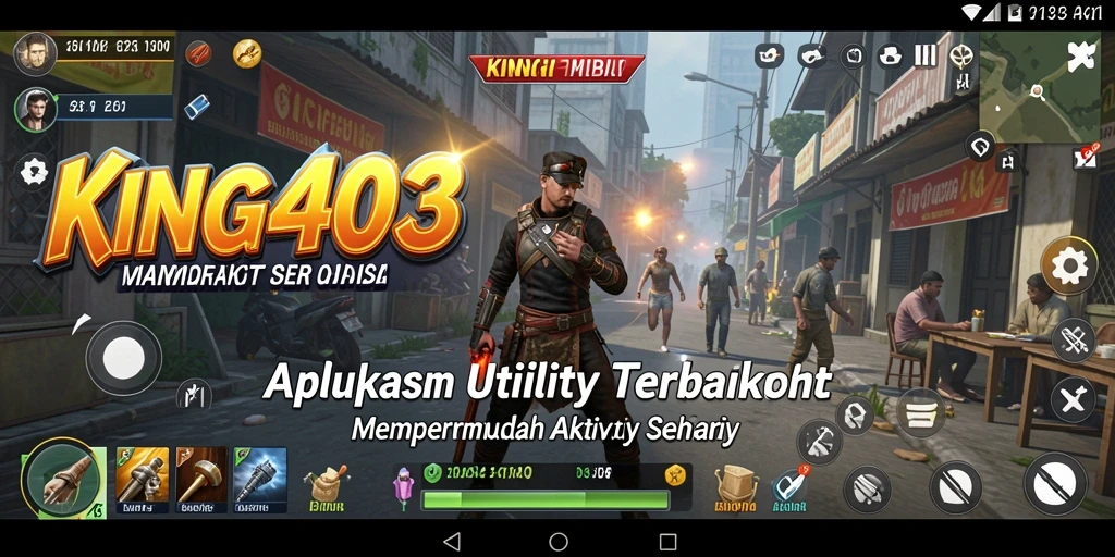 Tampilan intuitif dari KING403 yang memudahkan navigasi fitur Utility.