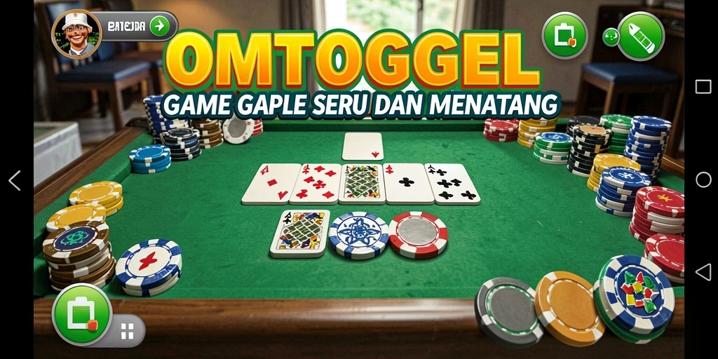 Tampilan menarik dari gameplay Gaple di OMTOGEL.