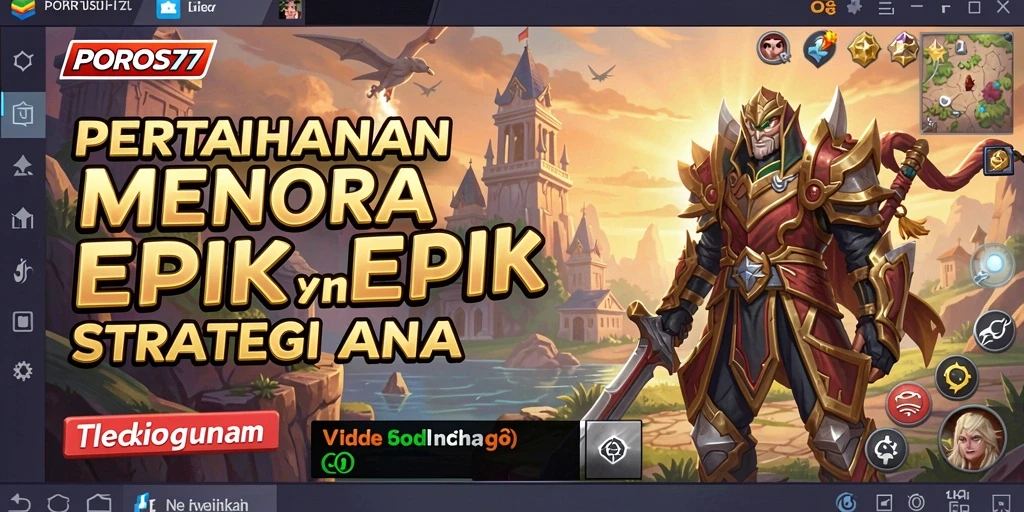 Gameplay menegangkan dalam POROS77 menunjukkan keahlian bertahan di Tower Defense.
