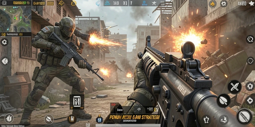 Tampilan gameplay RAIF88 yang mendebarkan dan penuh aksi.
