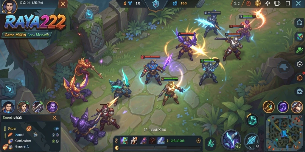 Tampilan gameplay seru dan dinamis dari RAYA22.