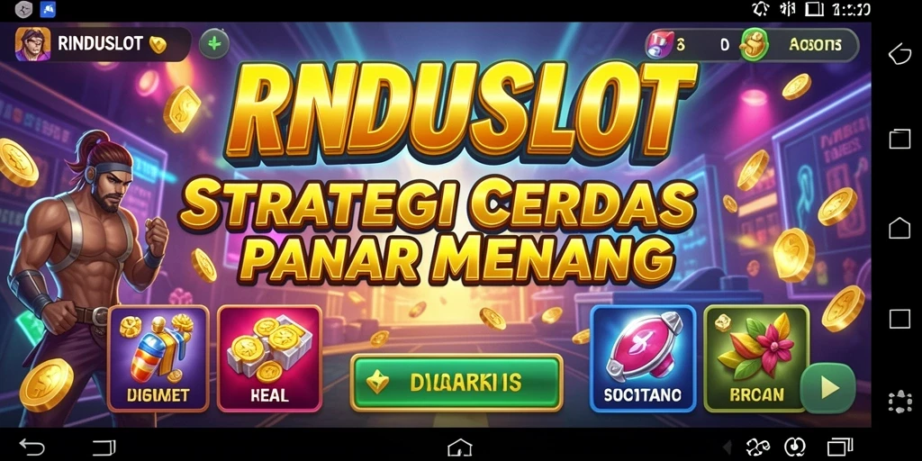 Screenshot utama RINDUSLOT menunjukkan gameplay penuh strategi.