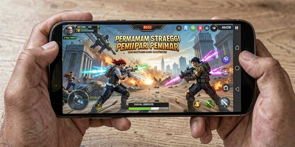 Tampilan gameplay SLG mendalam dan strategis di RK55.