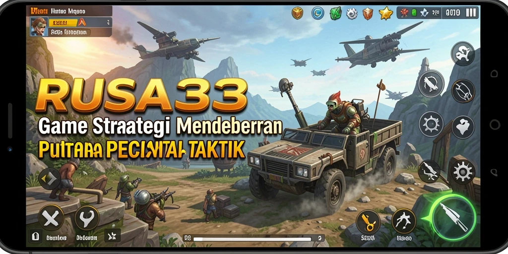 Screenshot utama RUSA33 menampilkan aksi strategis yang mendebarkan.