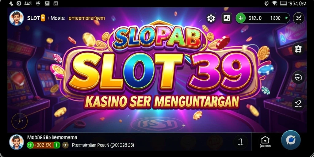 Tampilan gameplay menarik dari SLOT39 dengan tema kasino yang seru.