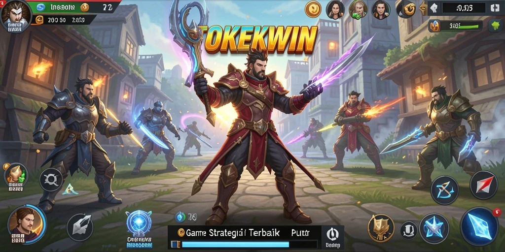 Tampilan gameplay seru di TOKEKWIN dengan strategi taktis.
