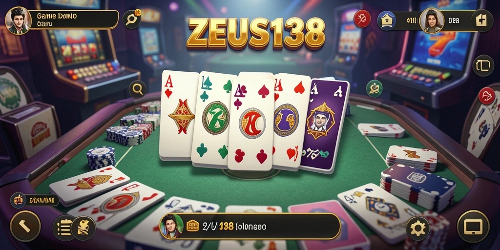 Tampilan menarik saat bermain game Domino di ZEUS138.